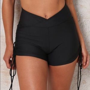 Neu black high waisted shorts